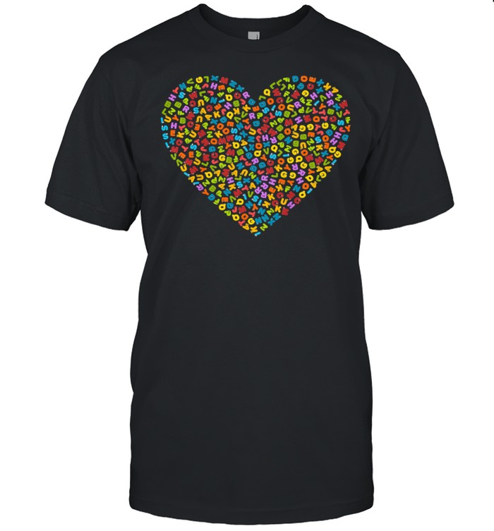 Animals Alphabet Heart shirt