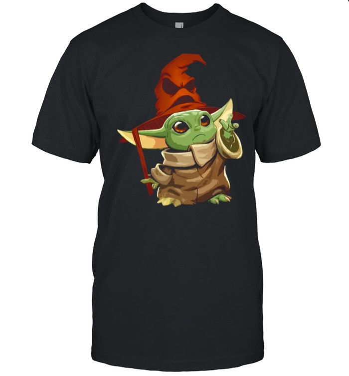 Baby Yoda Wearing Star Wars Harry Potter shirt