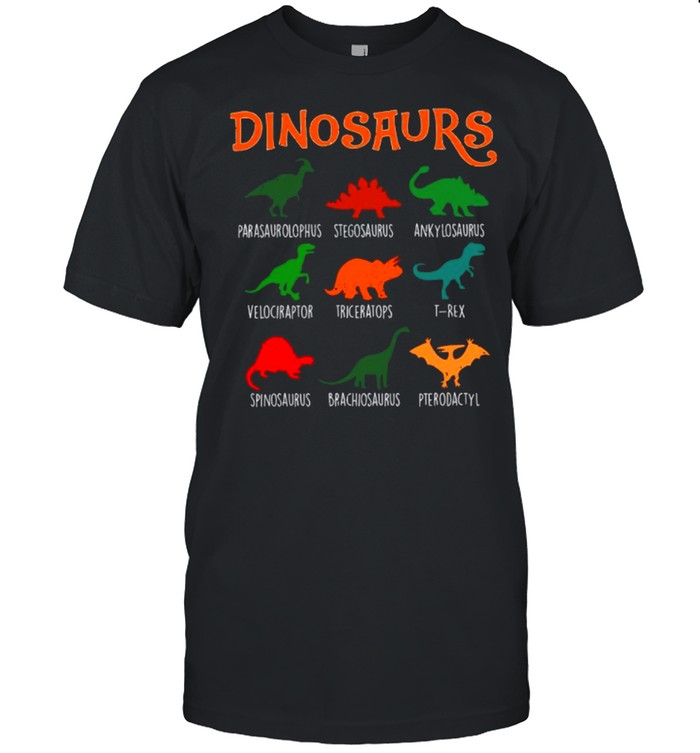 Dinosaur Species shirt