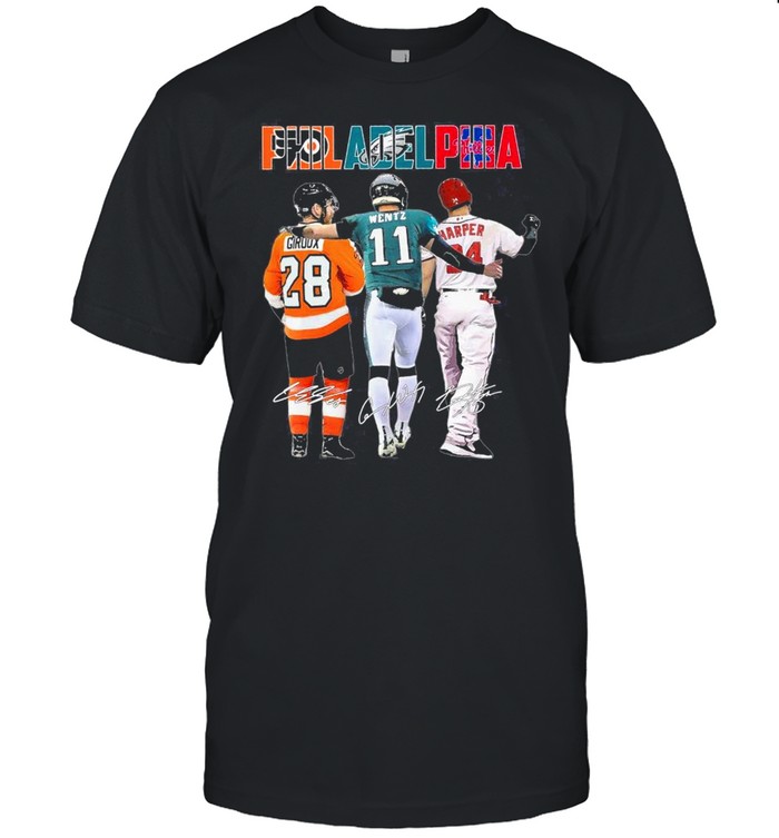 Giroux Wentz Harper Philadelphia 2021 Signatures shirt