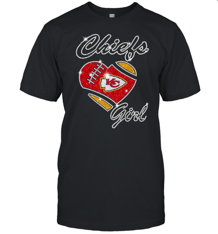 Heart Kansas City Chiefs girls Diamond shirt