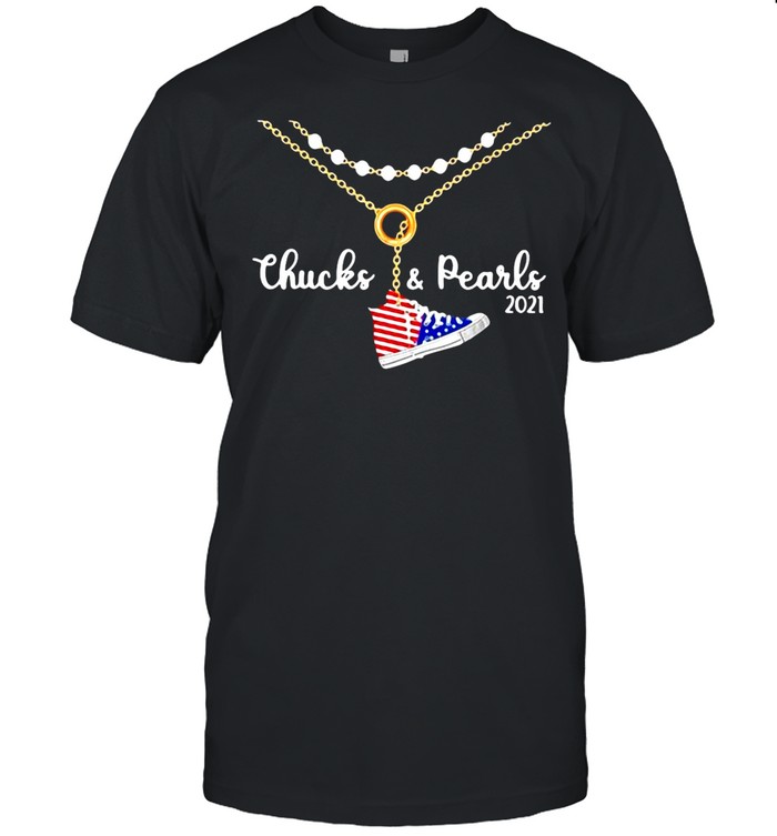 Kamala Harris Chucks And Pearls 2021 American Flag shirt