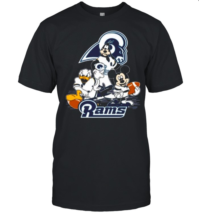 Mickey Mouse Donald Duck And Goofy With Rams Sport shirt