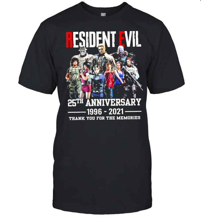 Resident Evil 25th Anniversary 1996-2021 Thank You For The Memories shirt Classic Men's T-shirt