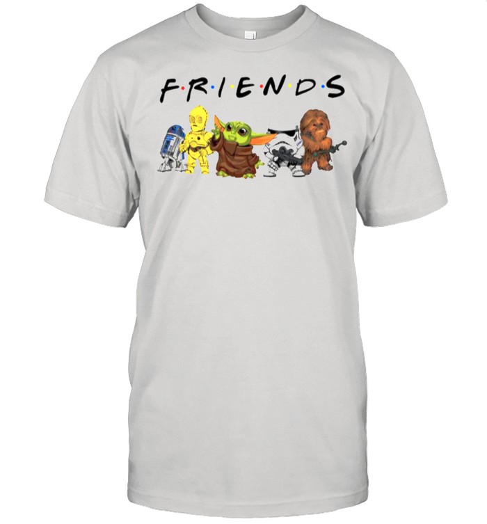 Star War Baby Yoda R2d2 Chewbacca Parappa Bot And Battlefront With Friends shirt