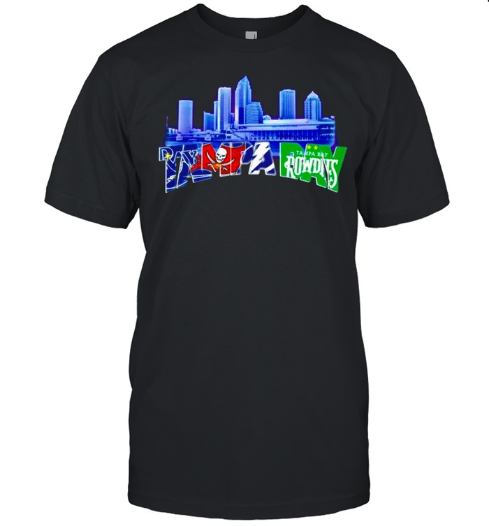 Tampa Bay Lightning Tampa Bay Buccaneers Tampa Bay Rays and Tampa Bay Rowdies shirt