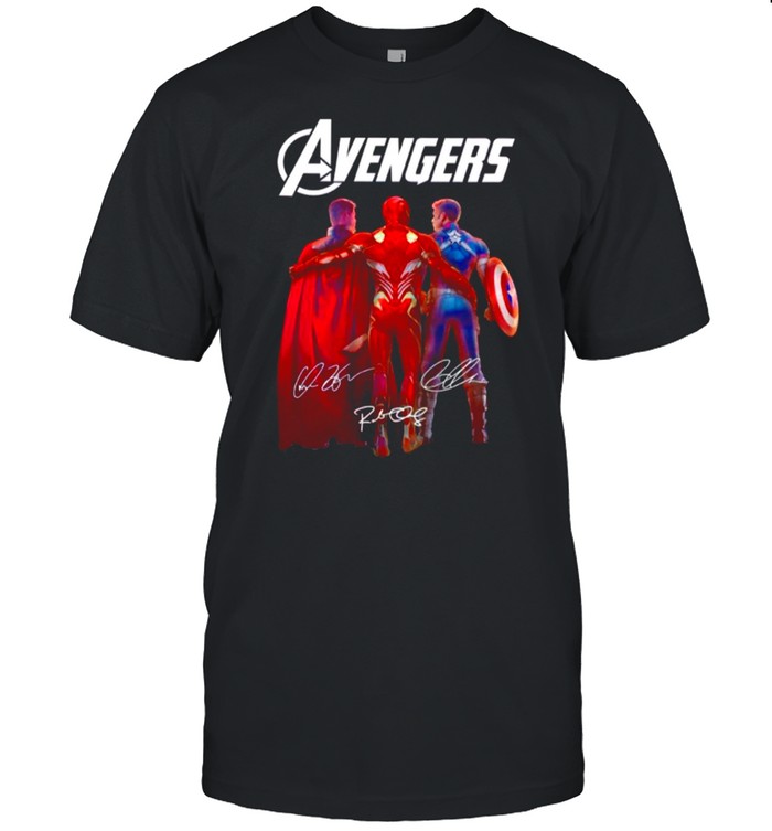 The Marvel Avengers Iron Man Chris Evans And Thor 2021 Signatures shirt