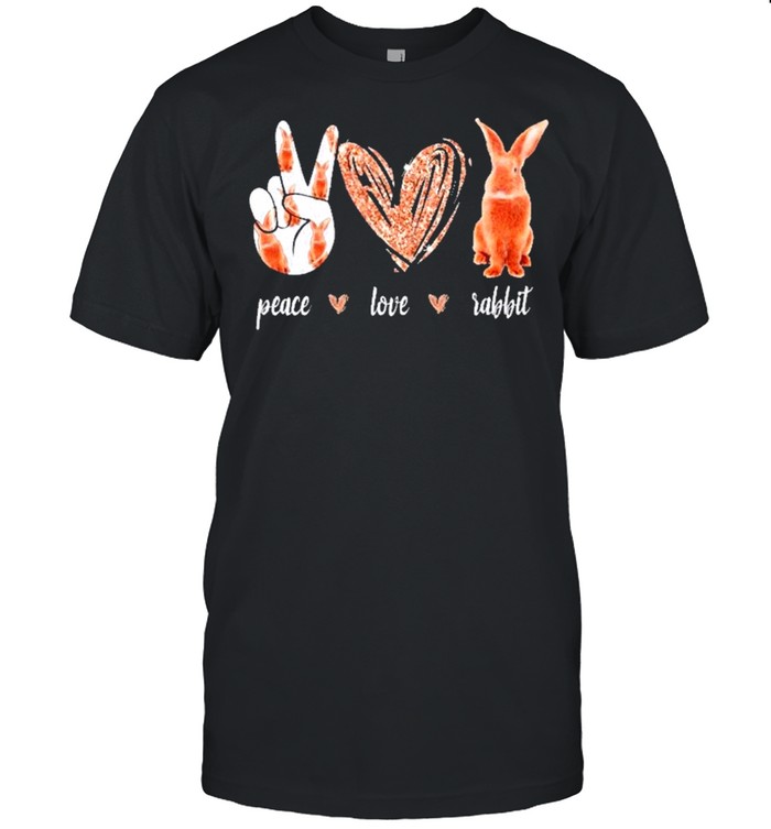 Diamond Peace Love And Rabbit shirt