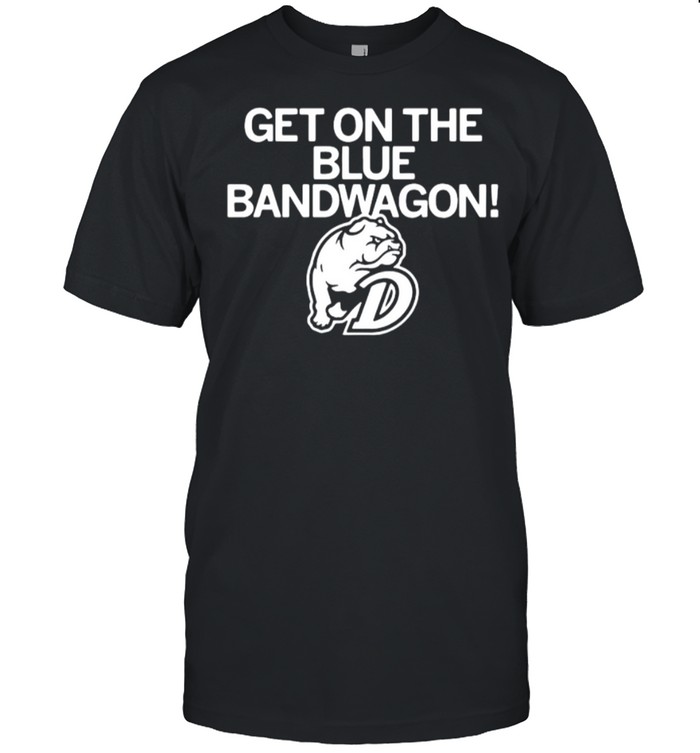 Pug Dog Get On The Blue Bandwagon shirt