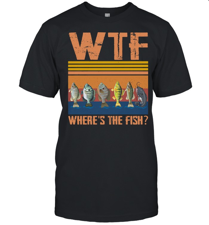 Retro Wtf Where’s The Fish Vintage Retro 2021 shirt