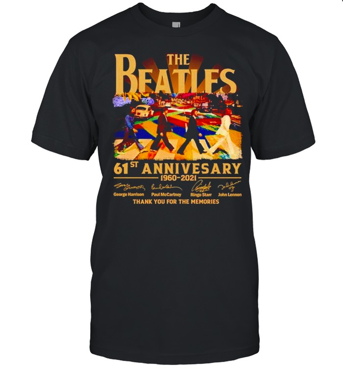 Abbey Road 61st Anniversary The Beatles 1960 2021 signature shirt