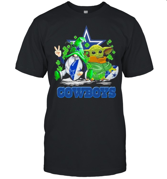 Baby Yoda and Gnomes St Patricks Day Dallas Cowboys 2021 shirt