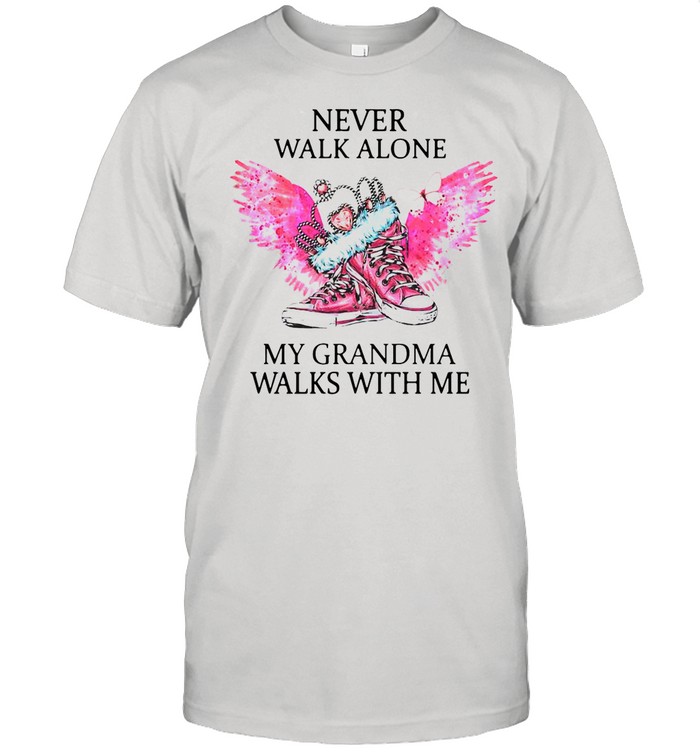 Chuck And Pearls Never Walk Alone My Grandma Walks With Me shirt