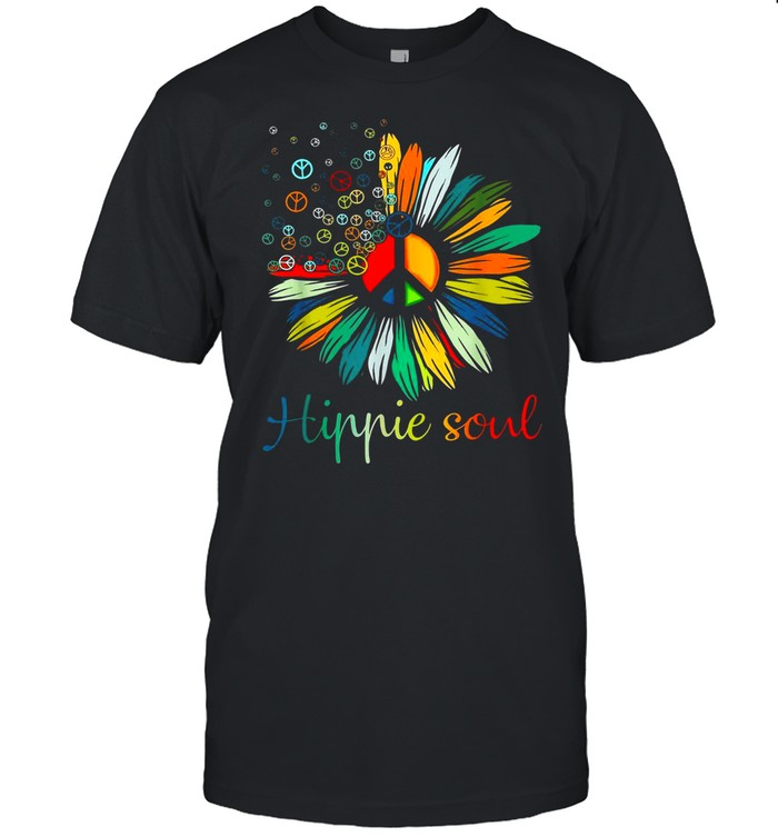 Daisy Peace Sign Hippie Soul Flower shirt