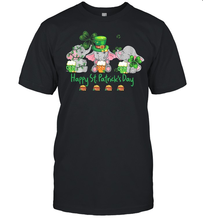Happy St. Patrick’s Day Elephant Irish shirt