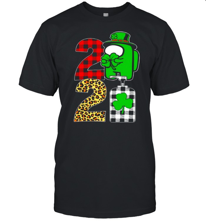 Impostor Among Us Plaid St Patricks Day 2021 With Covid19 shirt