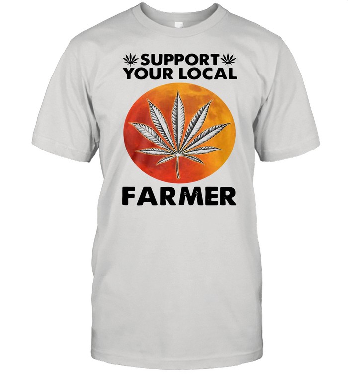 Marijuana Plants Support Your Local Farmer Moon Vintage shirt