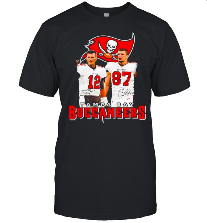 Rob Gronkowski And Tom Brady Tampa Bay Buccaneers Signatures shirt