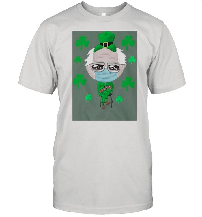 The Bernie Sanders Face Mask Happy St Patricks Day 2021 shirt