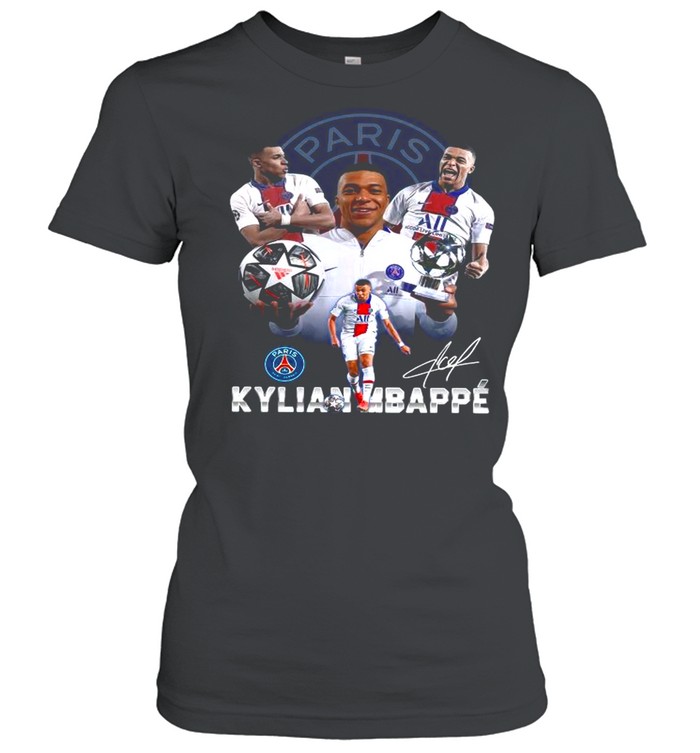 The Kylian Mbappe Paris Saint Germain Mvp For Uefa Champions League 2021 Signatures shirt Classic Women's T-shirt