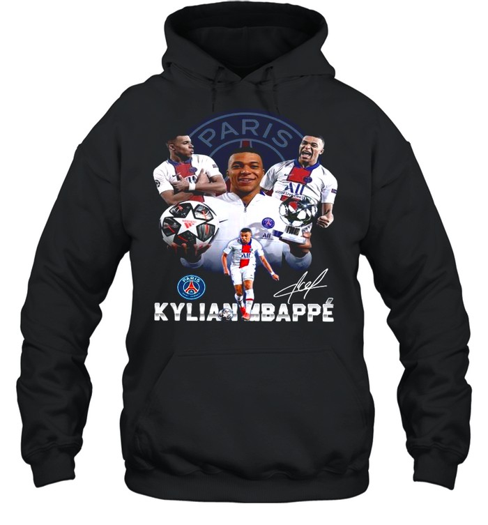 The Kylian Mbappe Paris Saint Germain Mvp For Uefa Champions League 2021 Signatures shirt Unisex Hoodie