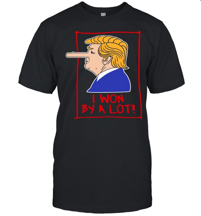 Trump Pinocchio Lost Biden Won I Won By A Lot shirt