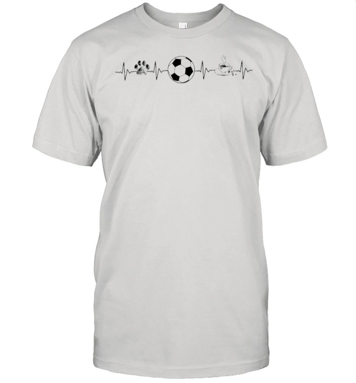 Heartbeat Dog Soccer And Coffee shirt