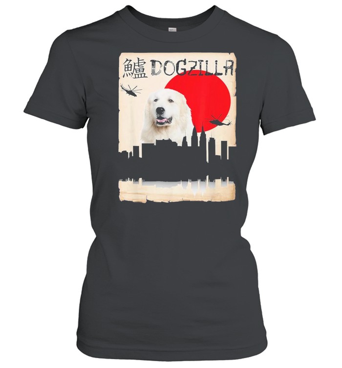 Pyrenees Dog Dogzilla shirt Classic Women's T-shirt