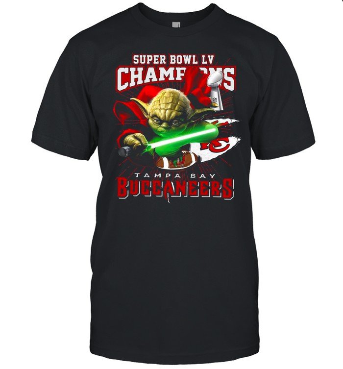 Star Wars Master Yoda Super Bowl LV Champions Tampa Bay Buccaneers shirt