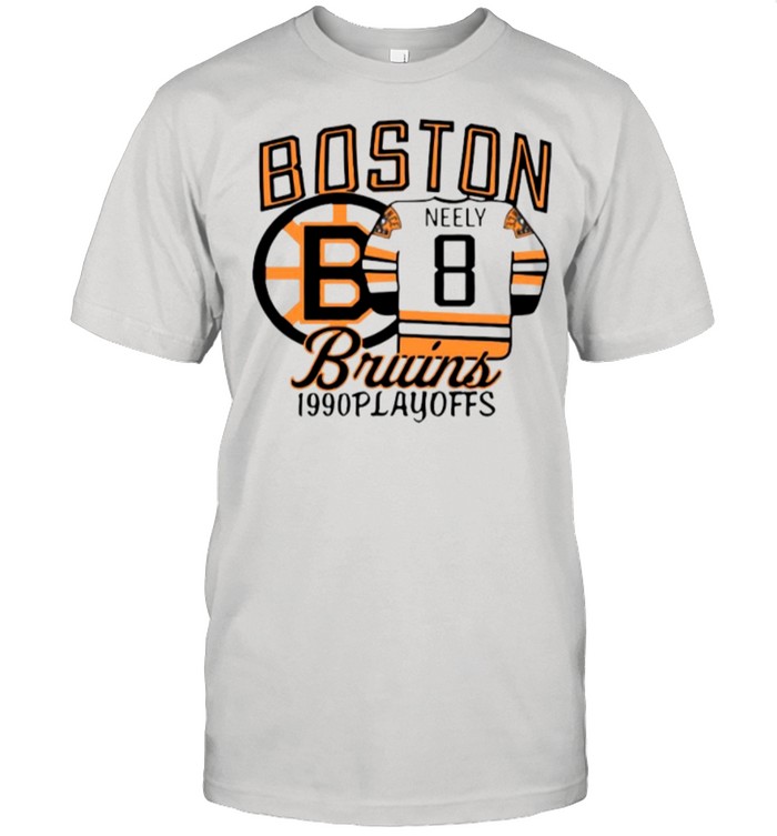 The Bruins 1990 Playoffs Boston 8 Neely shirt