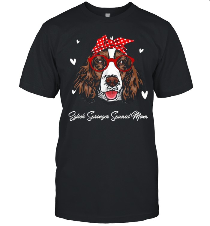 Eglish Springer Spaniel Mom Leopard Print Dog Lovers Mother shirt