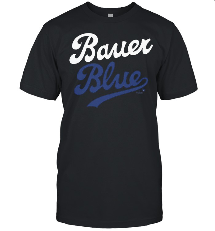 Los Angeles Trevor Bauer Blue shirt