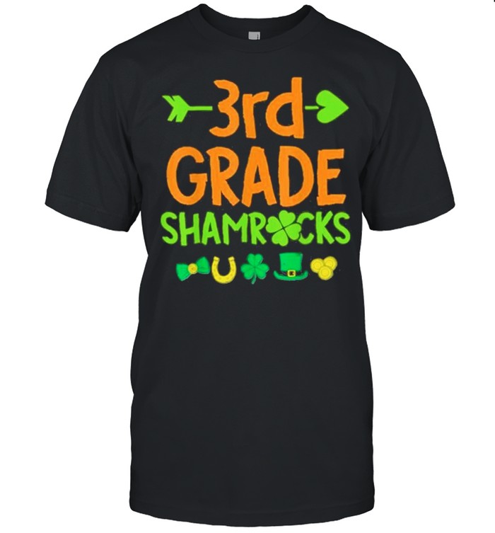 3rd Grade Shamrock St Patricks Day shirt