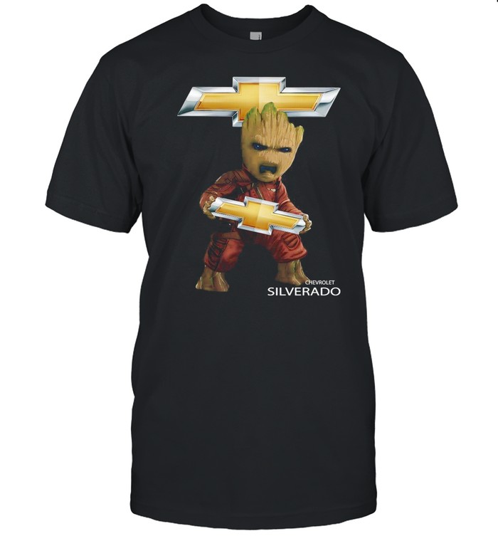 Baby Groot Hug Chevrolet Silverado shirt