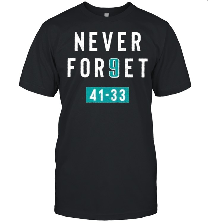 Clearwooder Never Forget Nick Foles 9 Philadelphia Eagles Super bowl Classic shirt