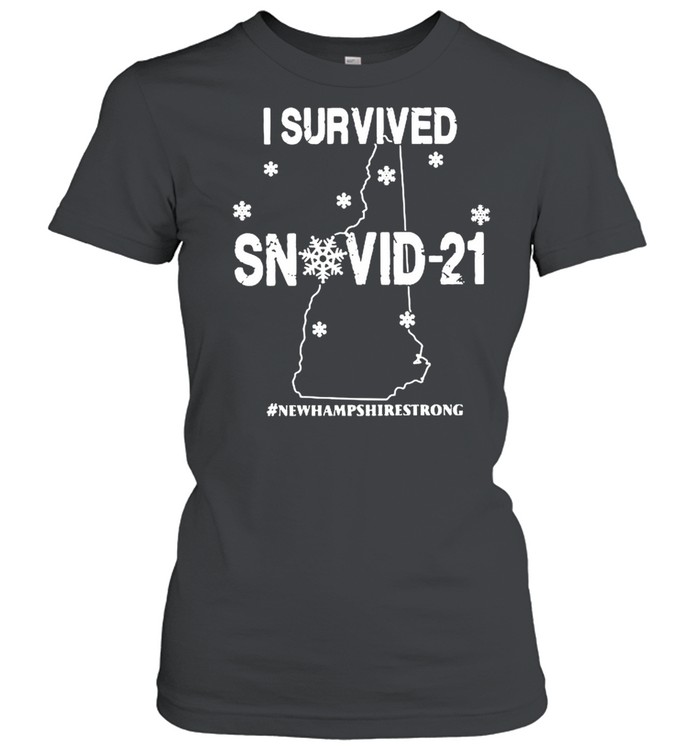 I Survived Snovid 2021 New Hampshire Strong Map shirt Classic Women's T-shirt