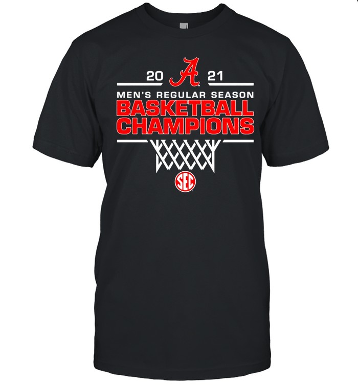 2021 mens regular season basketball champions Alabama Crimson Tide shirt