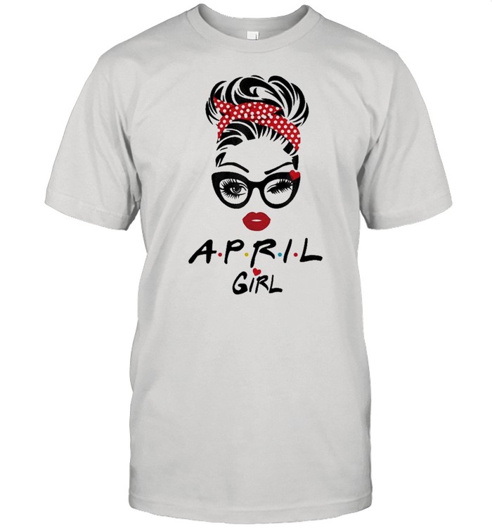 April Girl face Wink Eye shirt