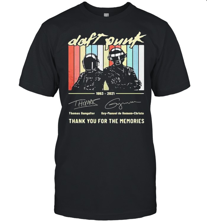 Daft Punk 1993 2021 Thank You For The Memories Signature Vintage shirt