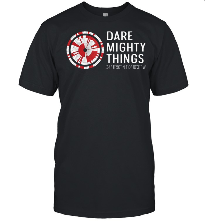 Dare mighty things perseverance mars rover hidden code shirt