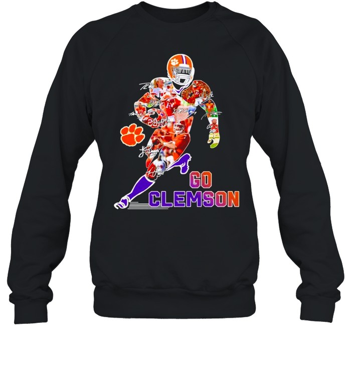 Go Clemson Tigers football college signatures shirt Unisex Sweatshirt