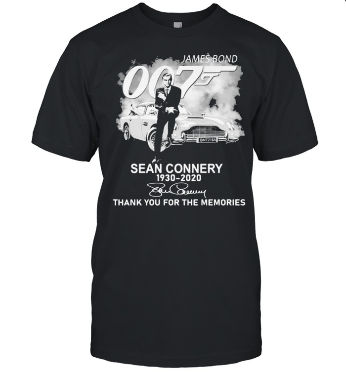 James Bond Sean Connery 1930 2020 Thank You For The Memories shirt