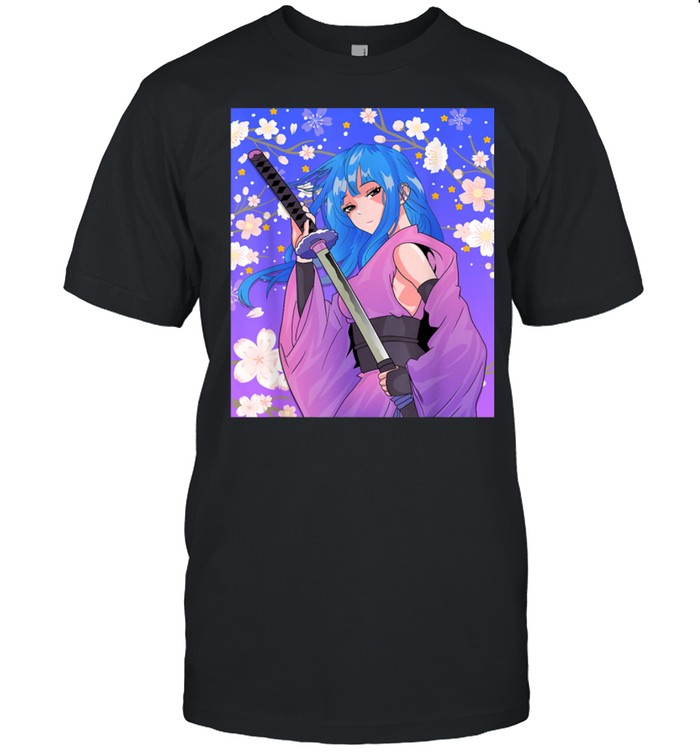 Japanese Anime Girl Samurai Waifu Warrior shirt