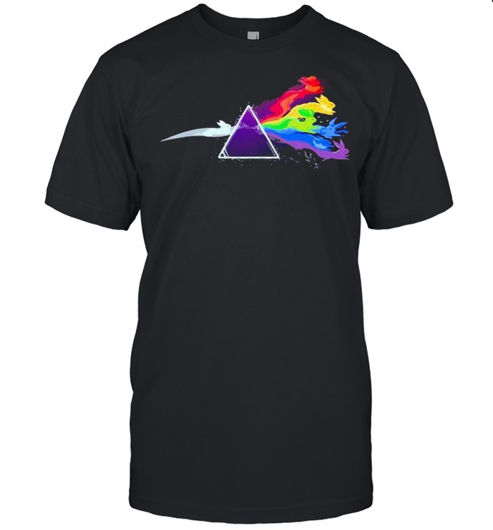 Pink Floyd Rainbow Pokemon shirt