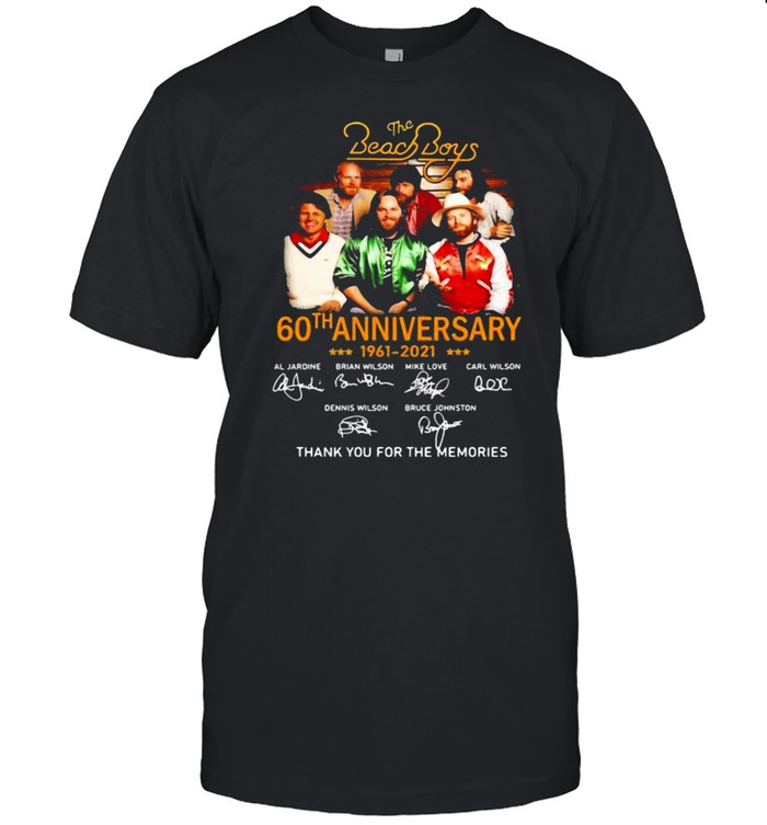 The Beach Boys 60th Anniversary 1961-2021 Signatures Shirt