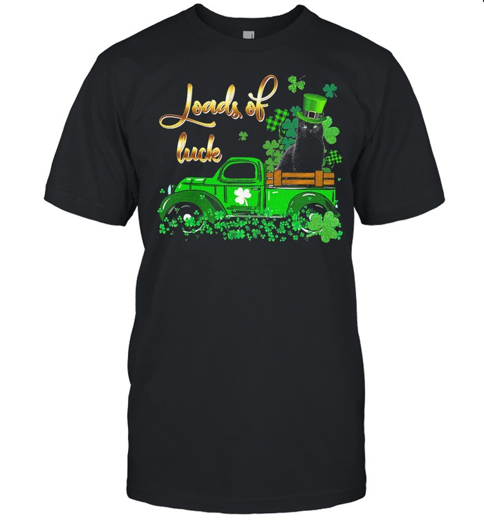 Black Cat loads of luck st patricks day shirt