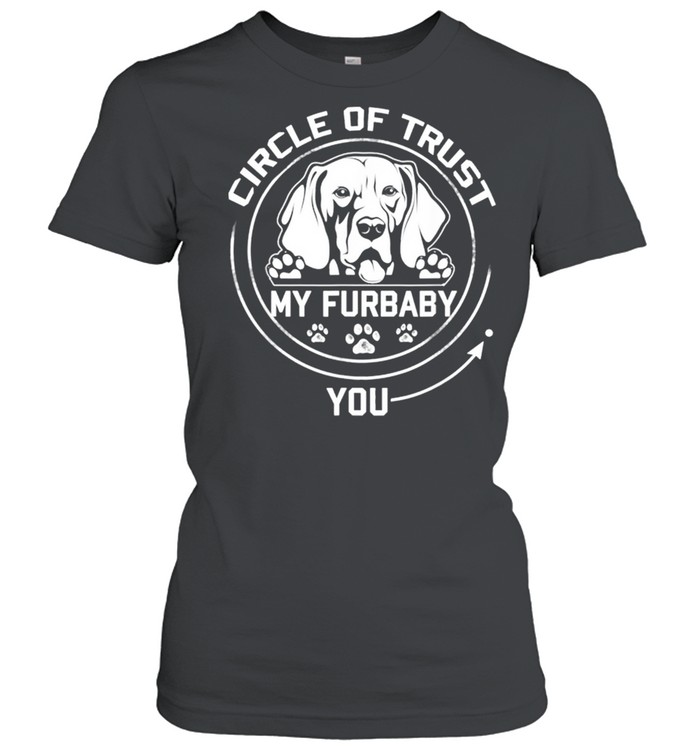 My Furbaby Circle Of Trust Weimaraner Dog Lovers shirt Classic Women's T-shirt