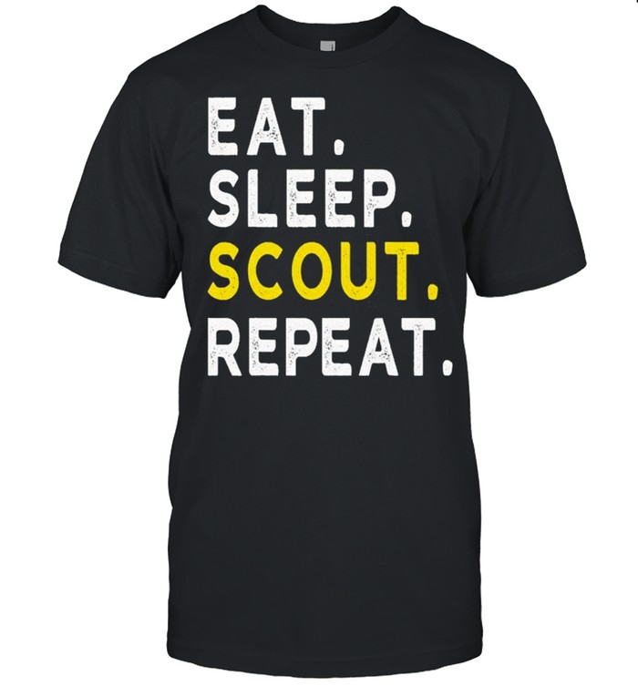 Eat Sleep Scout Repeat Funny Scouting shirt