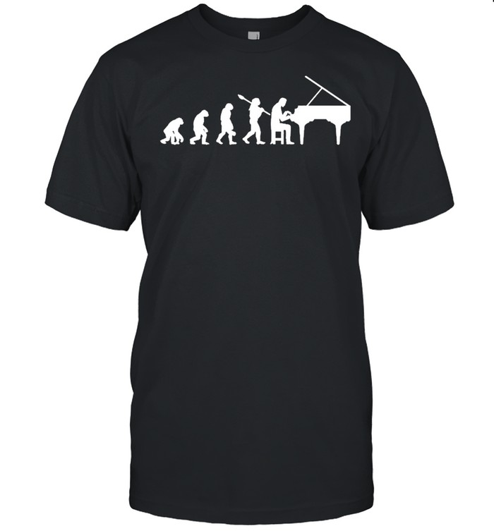 Evolution Pianist Gift Music Musician Piano shirt