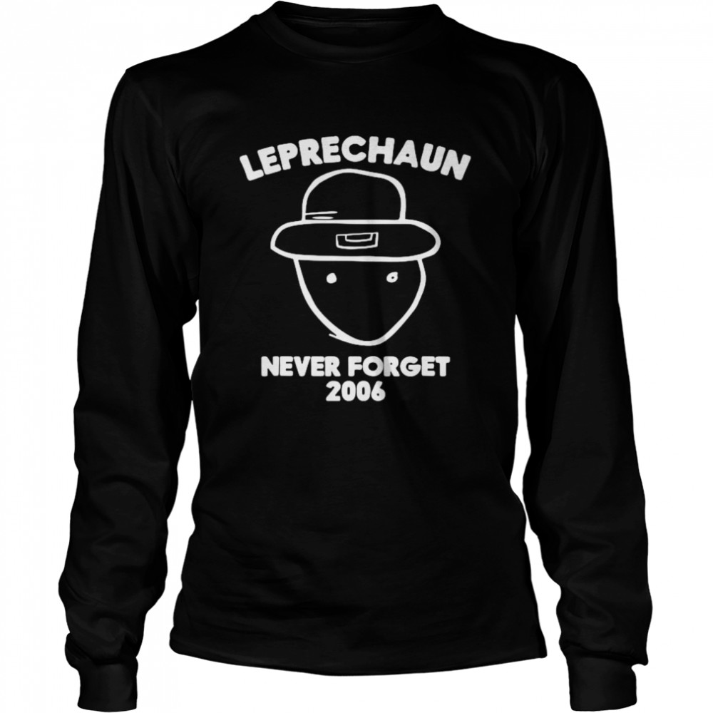 Never Forget Amateur Leprechaun Sketch St. Patrick’s Day shirt Long Sleeved T-shirt